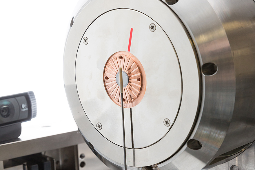 Closeup of XCT machine